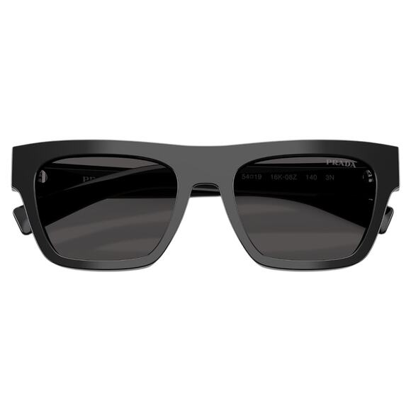 NEW PRADA Sunglasses Black Square Rectangle 54mm w/ Box & Case PRADA